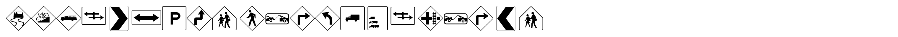 PIXymbols Highway Signs